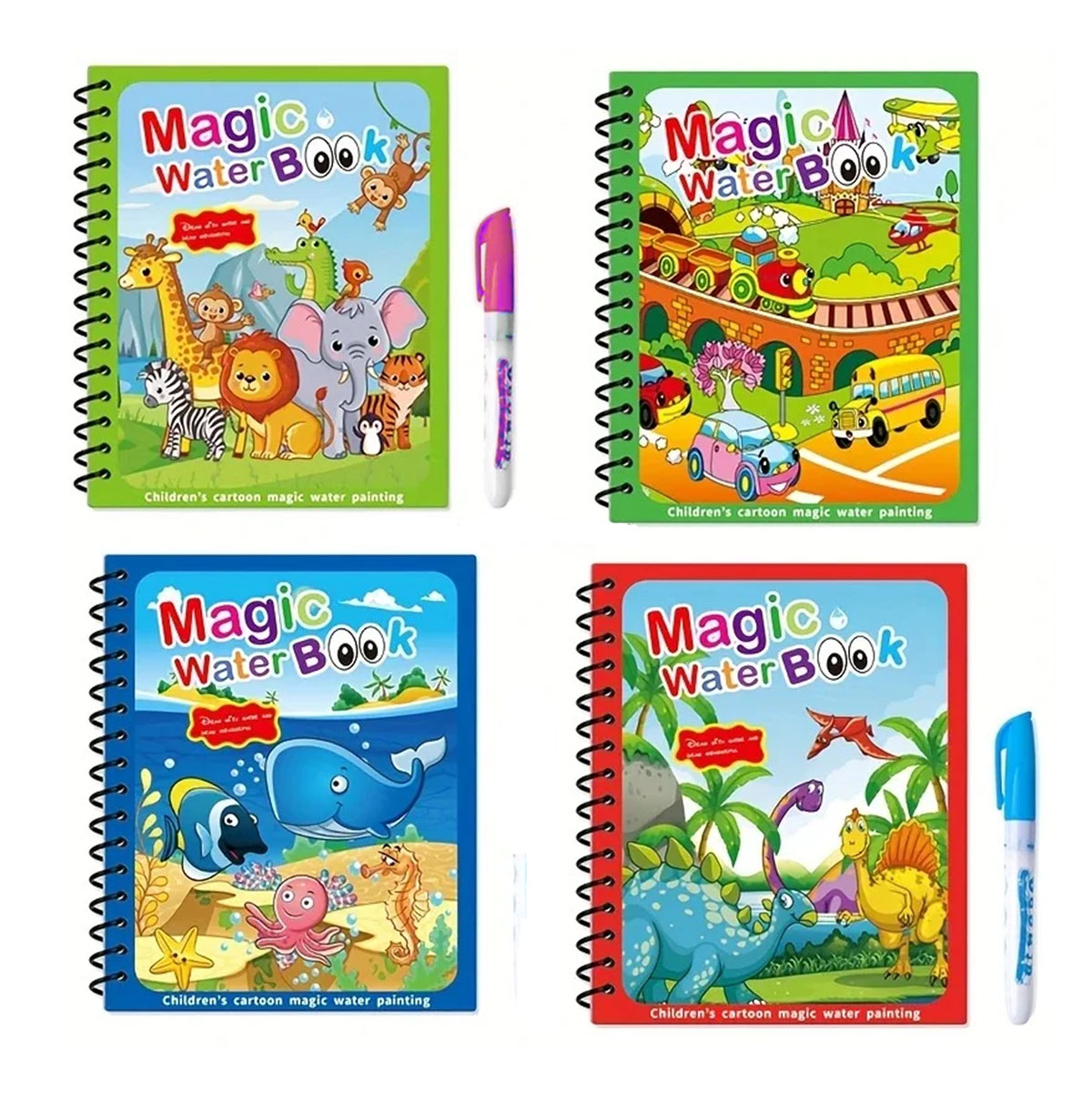 Miniatura 7 de Libro Mágico De Colorear Con agua Packx4